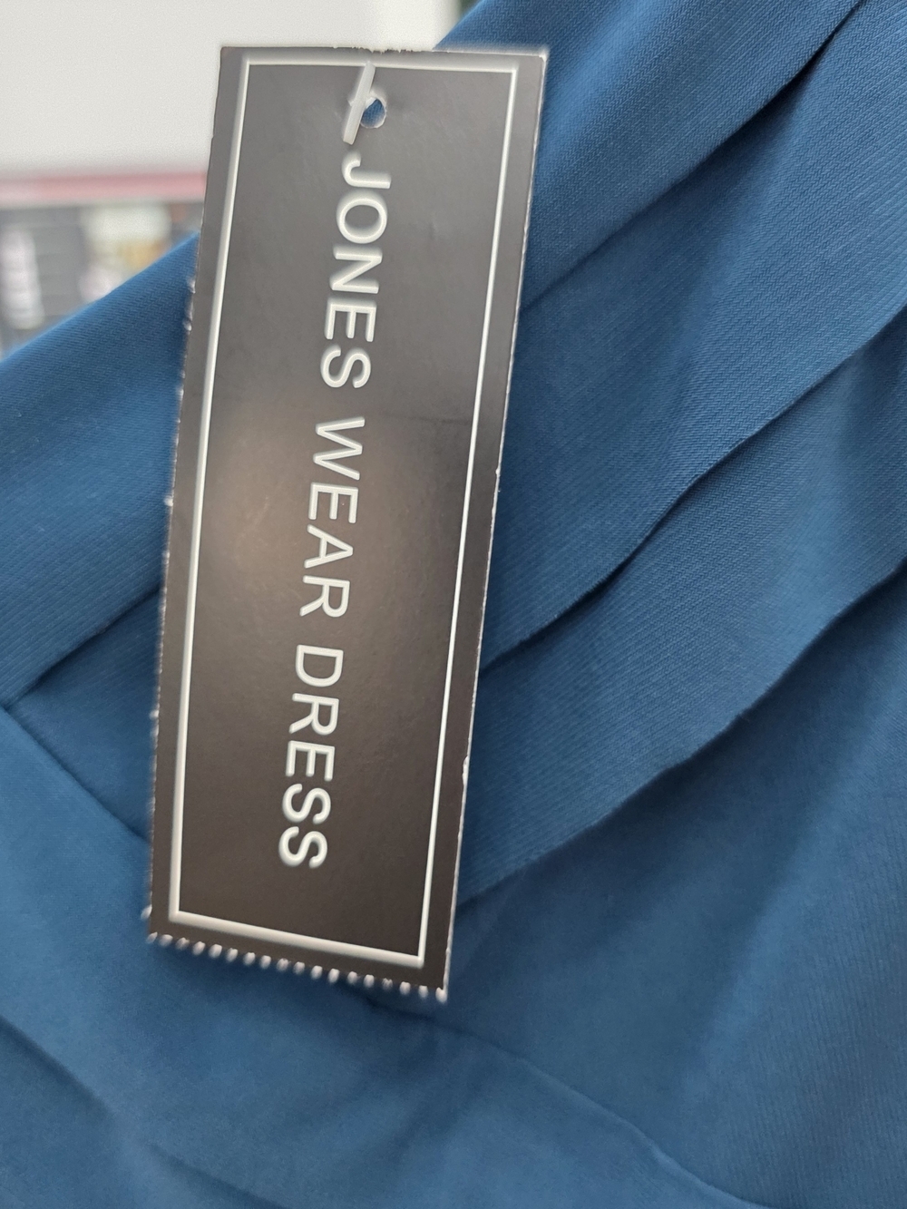 Jones New York Sleeveless Teal Tiered V-Neck Dress Sz 4 New - Picture 2 of 9